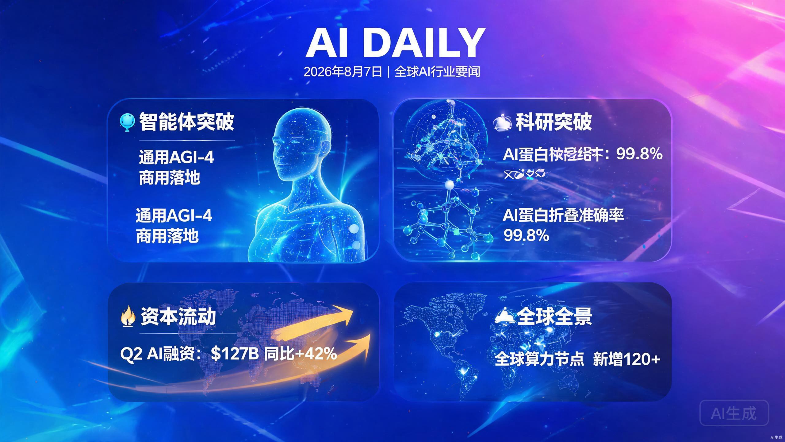 AI日报 2026-08-07：AI驶入L3智能体时代 中美模型差距收窄 OpenAI开放科研模型