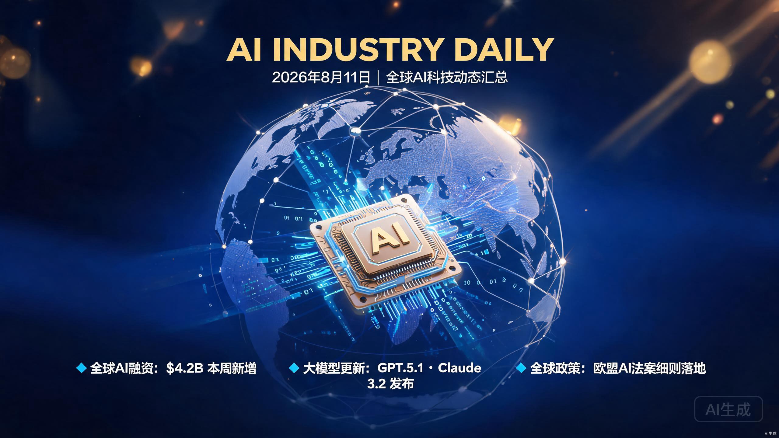 AI日报 2026-08-11（最终版）：英伟达5000亿美元算力平台、Anthropic冲刺9650亿IPO、OpenAI 70亿回购、AI安全监管全面升温