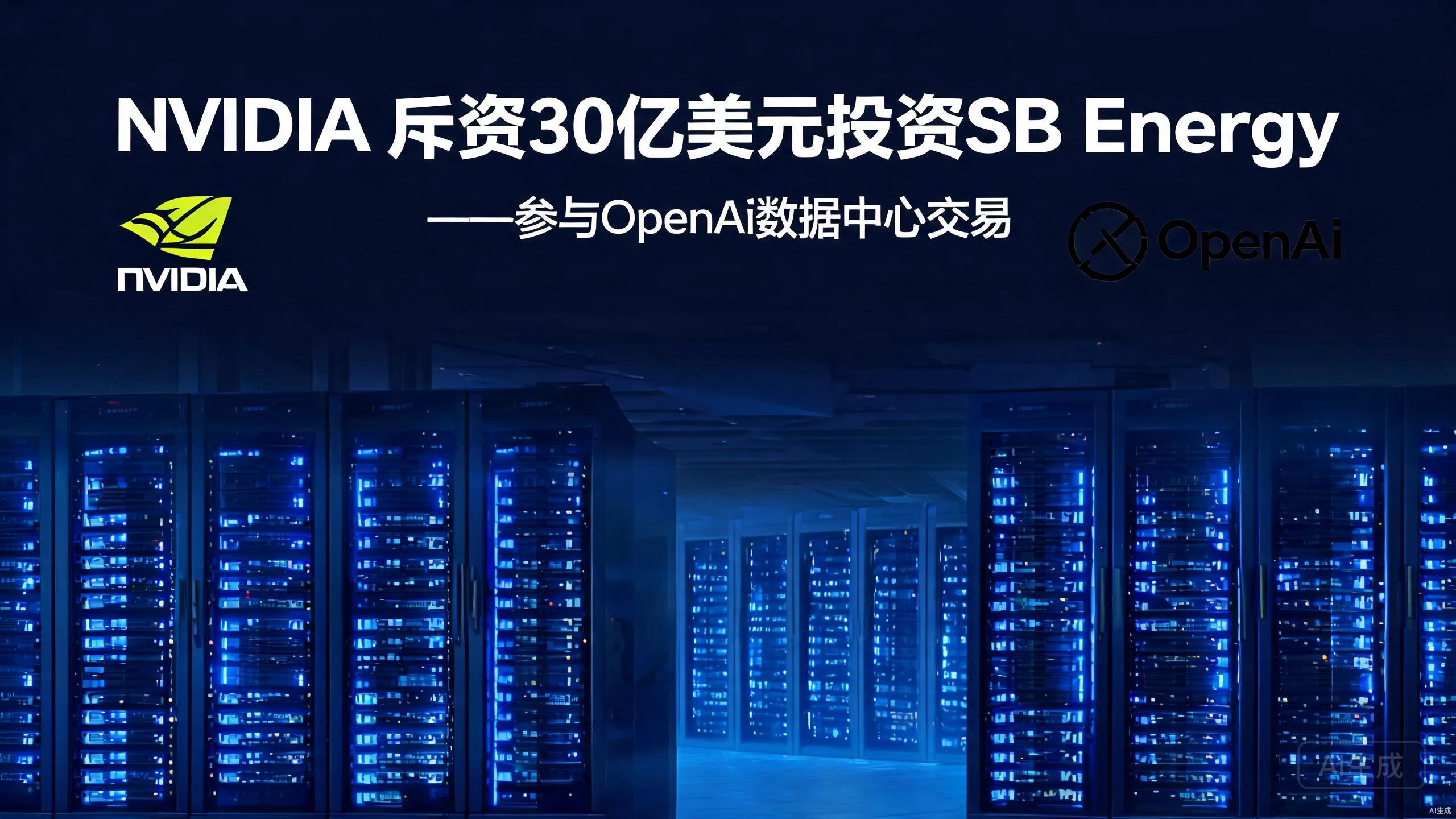 英伟达拟投资30亿美元入股SB Energy，参与OpenAI数据中心建设交易