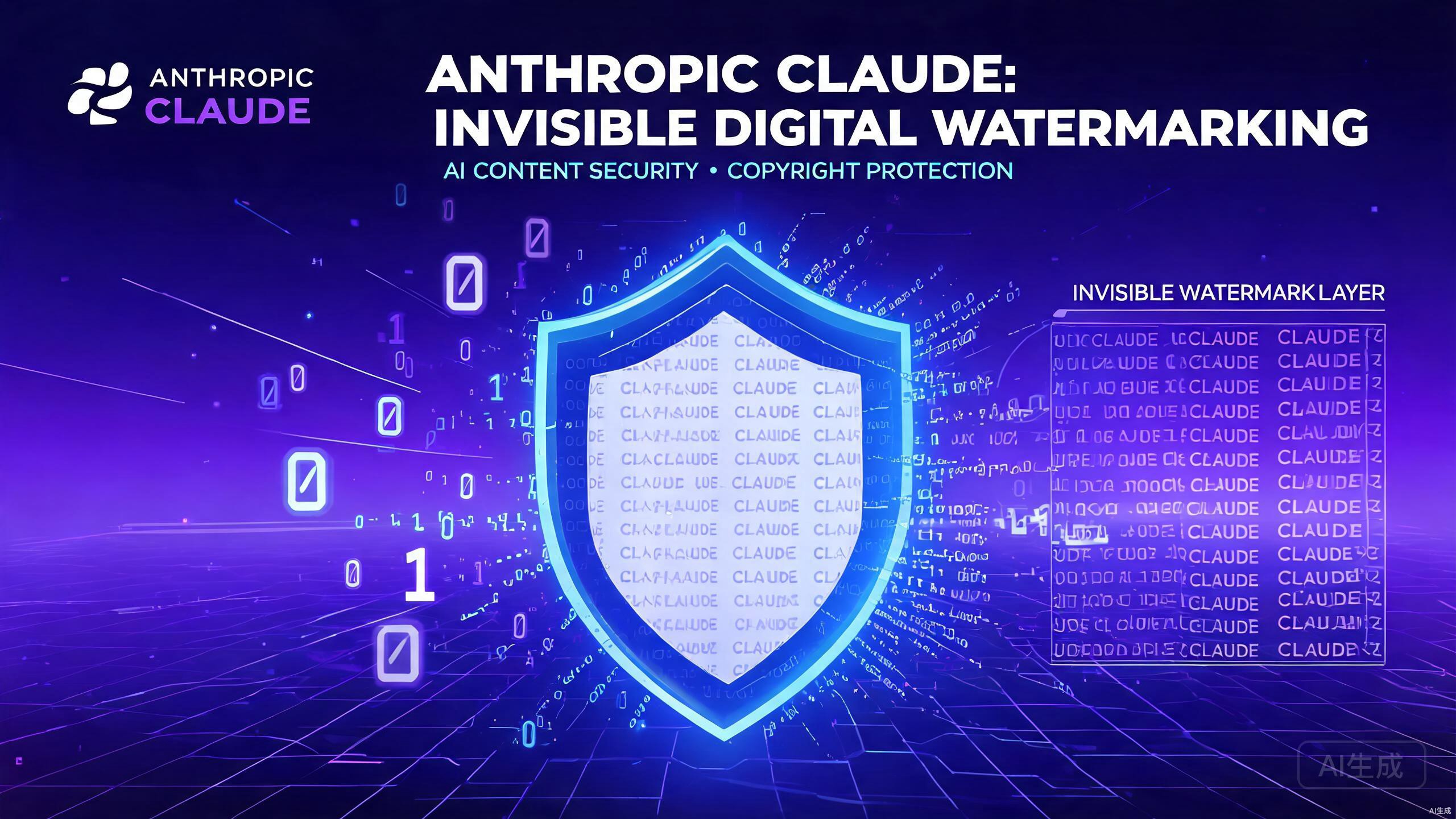 Anthropic宣布未来Claude模型将引入隐形文本水印技术，满足欧盟AI法案合规要求