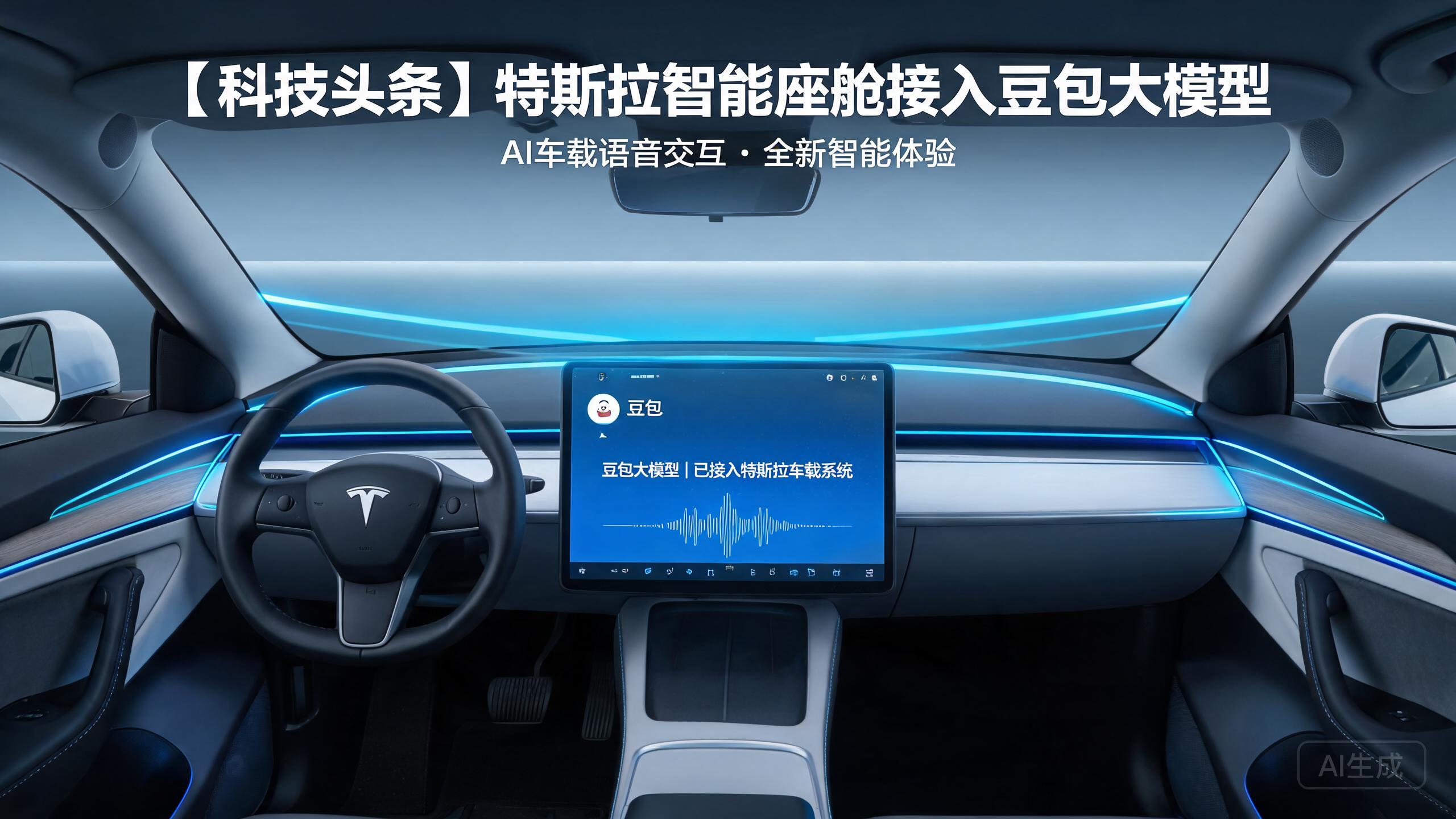 特斯拉车机正式接入豆包大模型，智能座舱AI体验升级