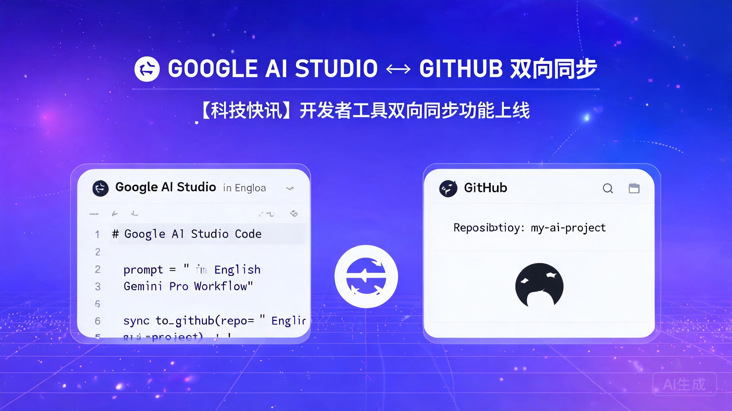 Google AI Studio推出GitHub双向同步功能，AI开发流程打通关键环节
