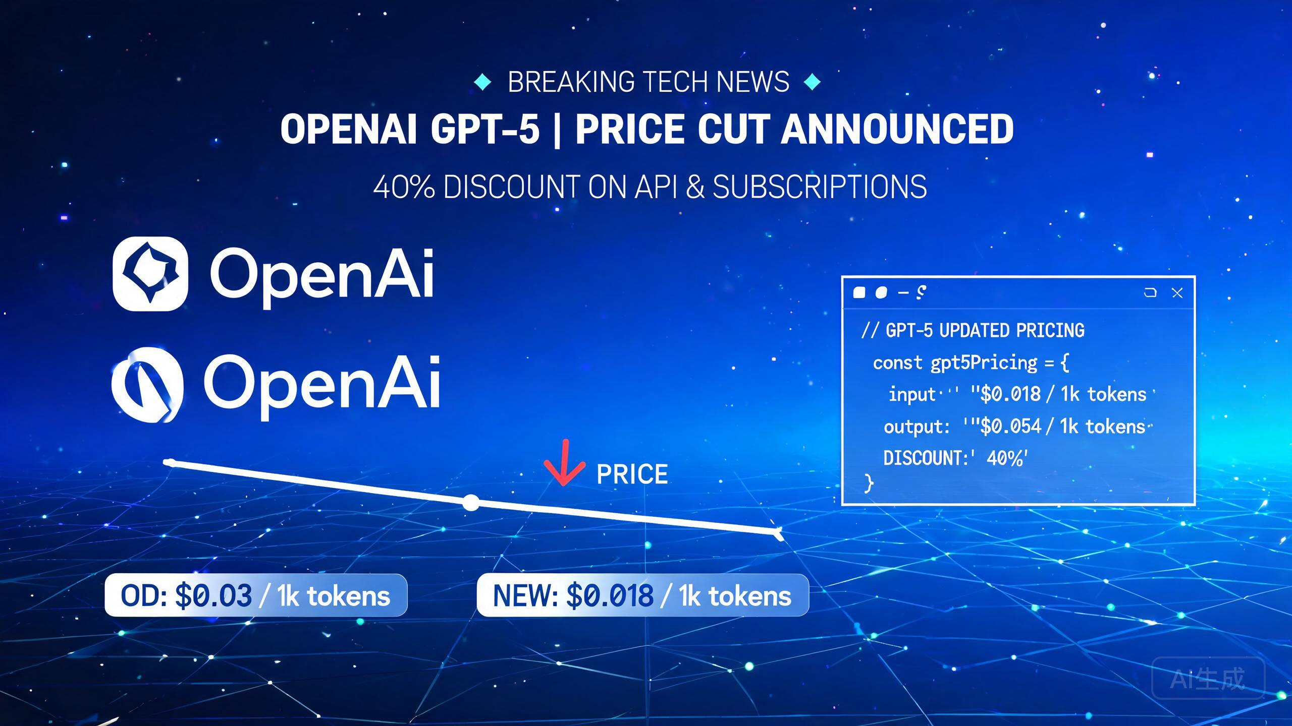 OpenAI宣布GPT-5.6 Sol模型API定价下调超20%