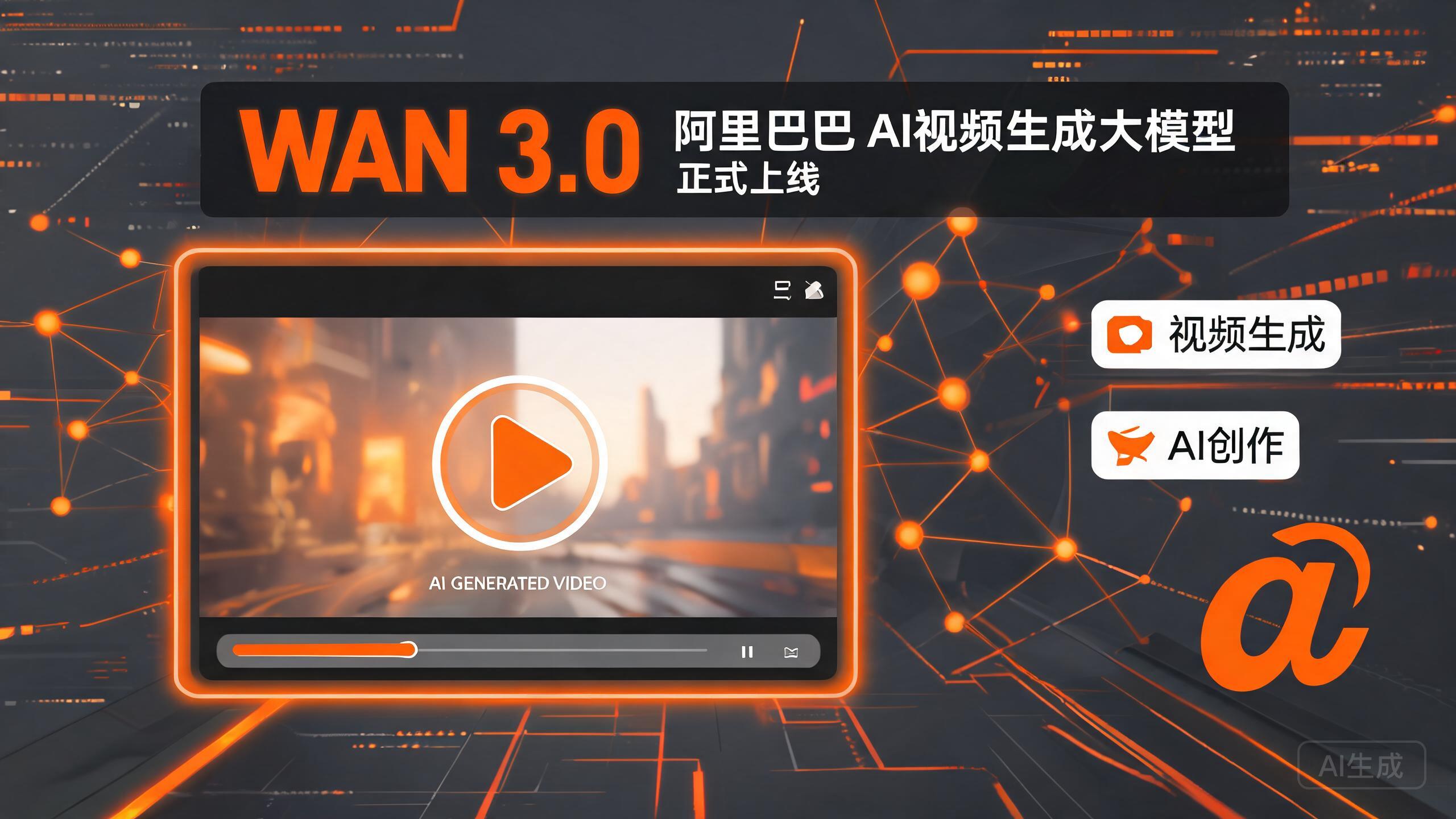 阿里视频生成大模型Wan3.0正式上线，支持30秒生成与文档输入