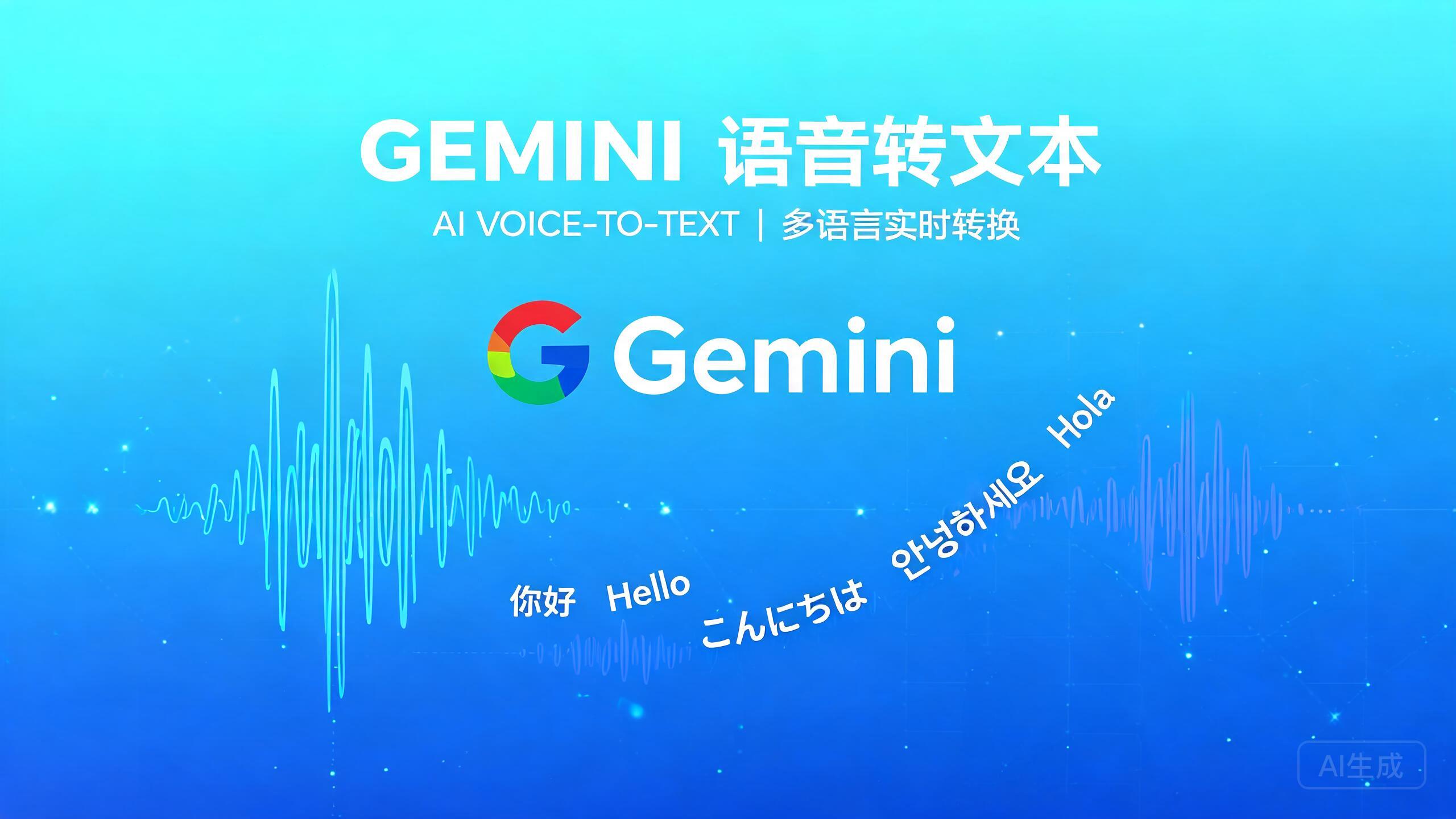 Google发布Gemini 3.5 Transcribe：迄今最精准的语音转文本模型，支持85+种语言
